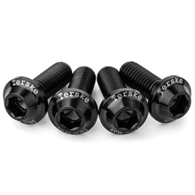 Load image into Gallery viewer, Low Profile Black Titanium Bottle Cage Bolts