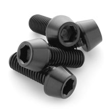 Load image into Gallery viewer, Black Titanium Water Bottle Cage Bolts