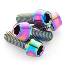 Load image into Gallery viewer, Oil Slick Titanium Water Bottle Cage Bolts