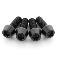 Load image into Gallery viewer, Black Titanium Water Bottle Cage Bolts