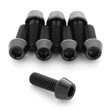 Load image into Gallery viewer, Black Titanium Water Bottle Cage Bolts