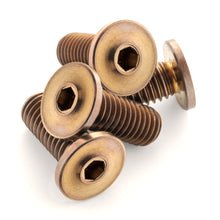 Load image into Gallery viewer, Ultra-Low Profile Bronze Anodized Titanium Bottle Cage Bolts