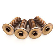 Load image into Gallery viewer, Ultra-Low Profile Bronze Anodized Titanium Bottle Cage Bolts