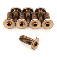 Load image into Gallery viewer, Ultra-Low Profile Bronze Anodized Titanium Bottle Cage Bolts