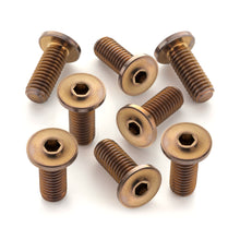Load image into Gallery viewer, Ultra-Low Profile Bronze Anodized Titanium Bottle Cage Bolts