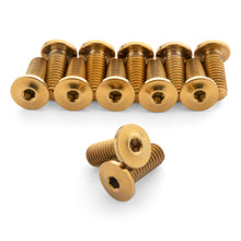 Load image into Gallery viewer, Ultra-Low Profile Gold Titanium Bottle Cage Bolts