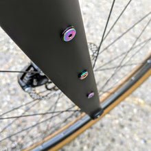 Load image into Gallery viewer, Oil Slick Ultra-Low Profile Titanium Bottle Cage Bolts