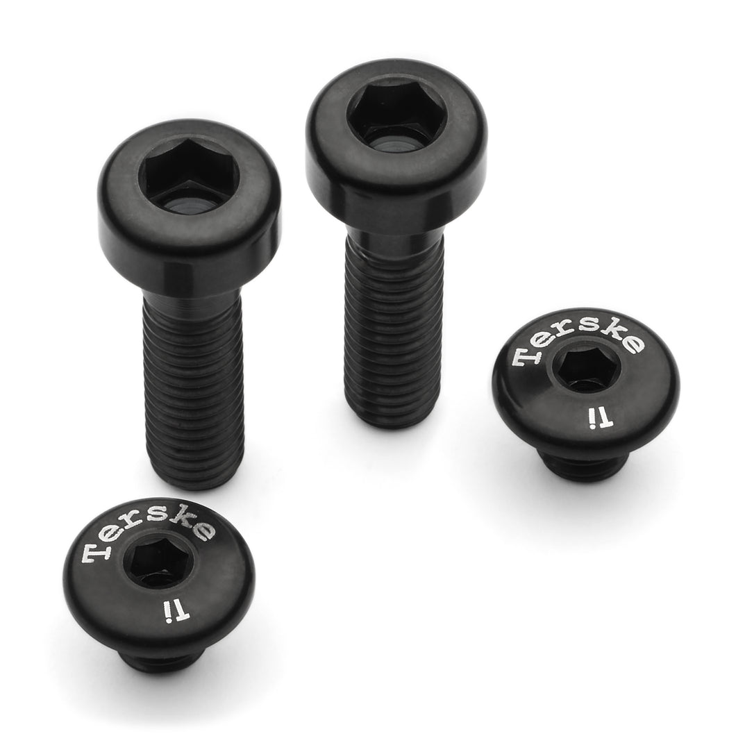 Stealth Black Titanium Shimano Brake Lever Hardware Kit