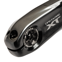 Load image into Gallery viewer, Stealth Black Titanium Upgrade Kit for Shimano Hollowtech II Cranksets
