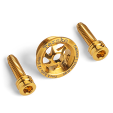 Load image into Gallery viewer, Gold Titanium Upgrade Kit for Shimano Hollowtech II Cranksets
