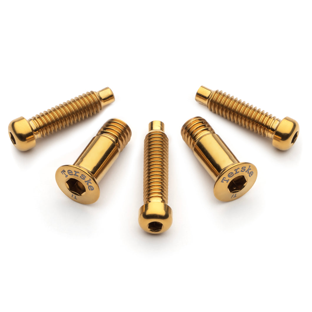 Gold Titanium Hardware Kit for Shimano Derailleurs