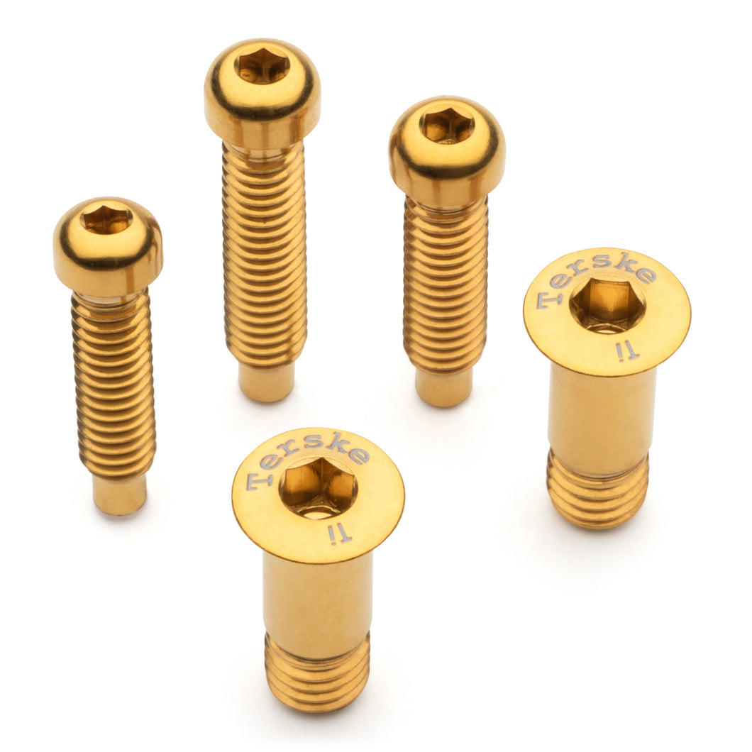 Gold Titanium Hardware Kit for Shimano Derailleurs