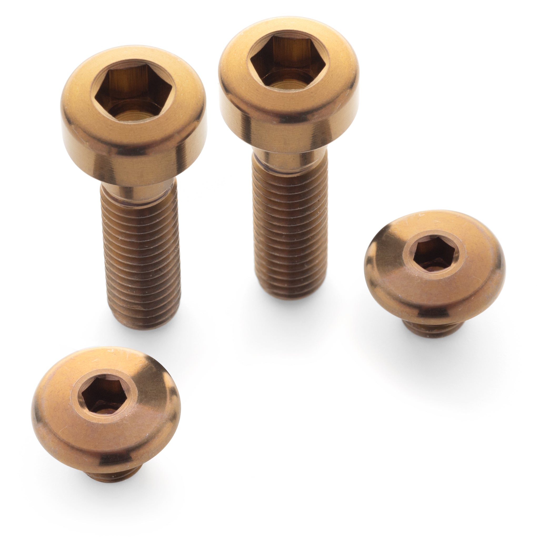 Bronze-Anodized Titanium Bolt Kits for Shimano Brake Levers