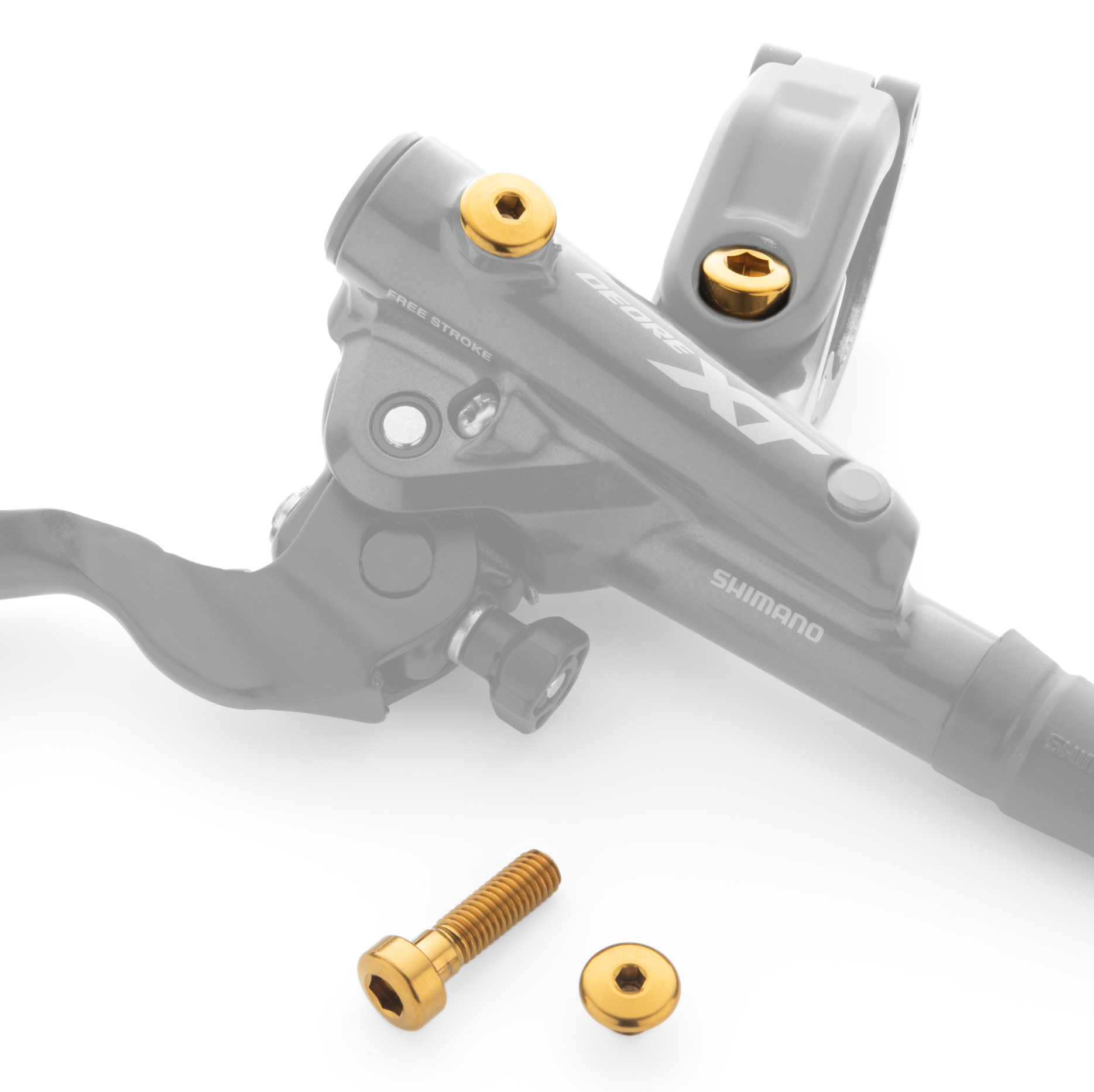 Gold Titanium Bolt Kits for Shimano Brake Levers | Terske