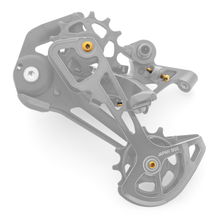 Load image into Gallery viewer, Gold-Anodized Titanium Hardware Kit for Shimano Derailleurs
