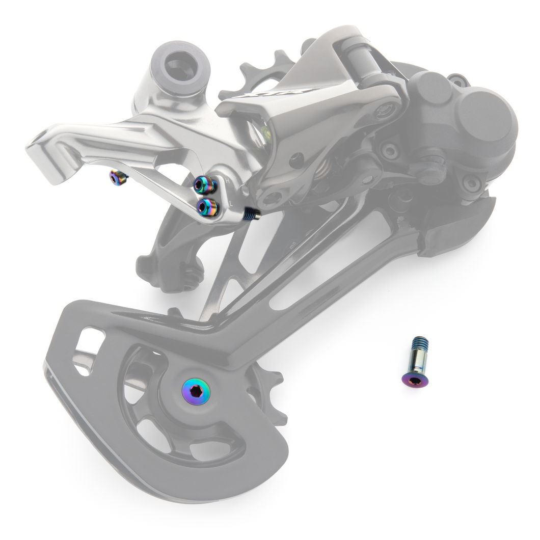 Oil Slick Titanium Hardware Kit for Shimano Derailleurs